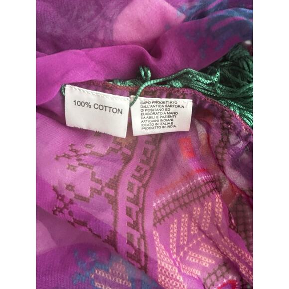 Antica Sartoria Purple Boho Aztec Pattern Duster Cardigan Size XL-Boho, Ethereal - Picture 7 of 8